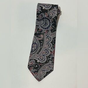 Vintage Italianissimo Neck Tie Blue Paisley Made in USA